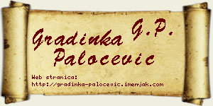 Gradinka Paločević vizit kartica